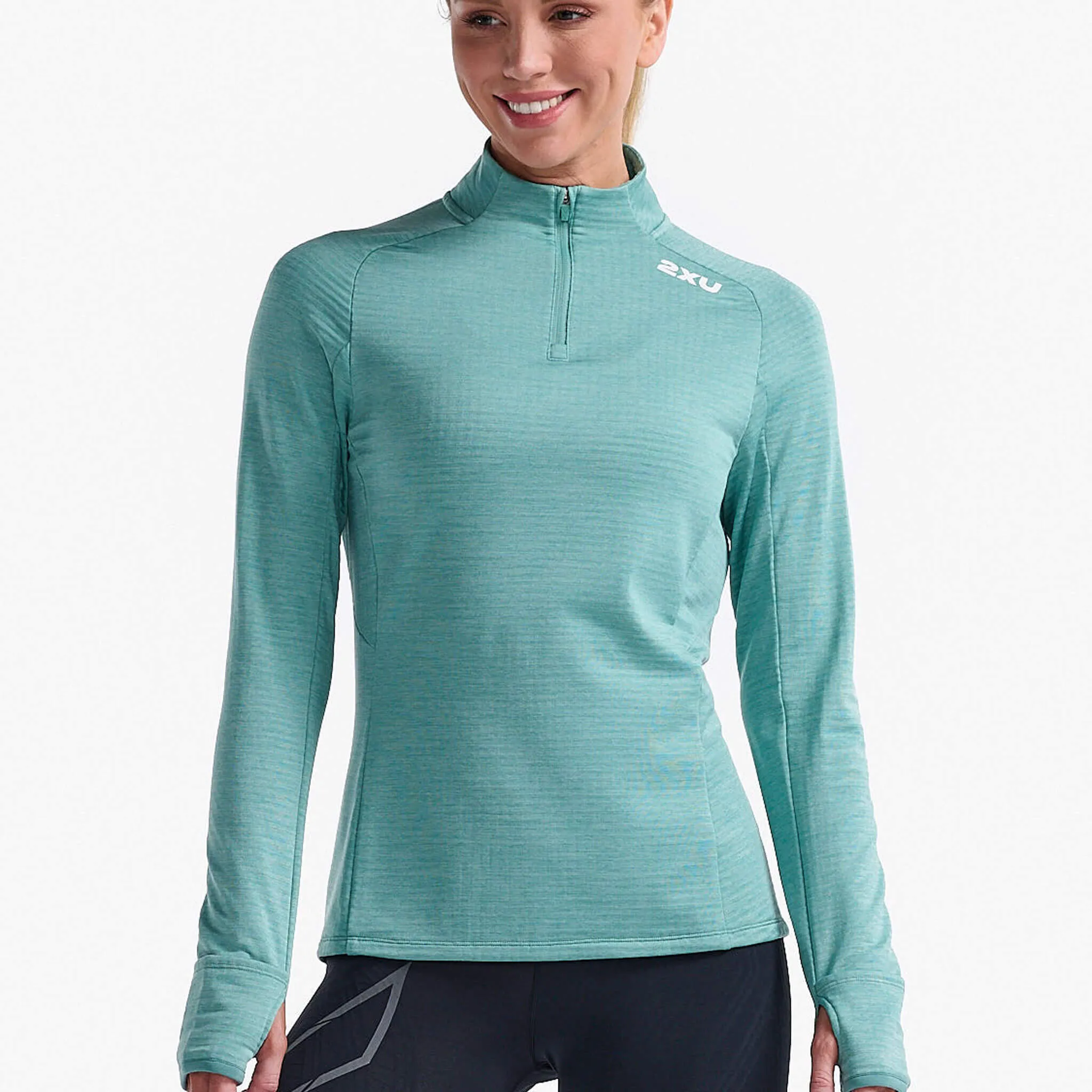 2XU | Women's Ignition 1/4 Zip - Raft/White Reflective