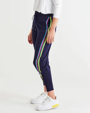 AIDA KNIT PANT - BLUE RAINBOW