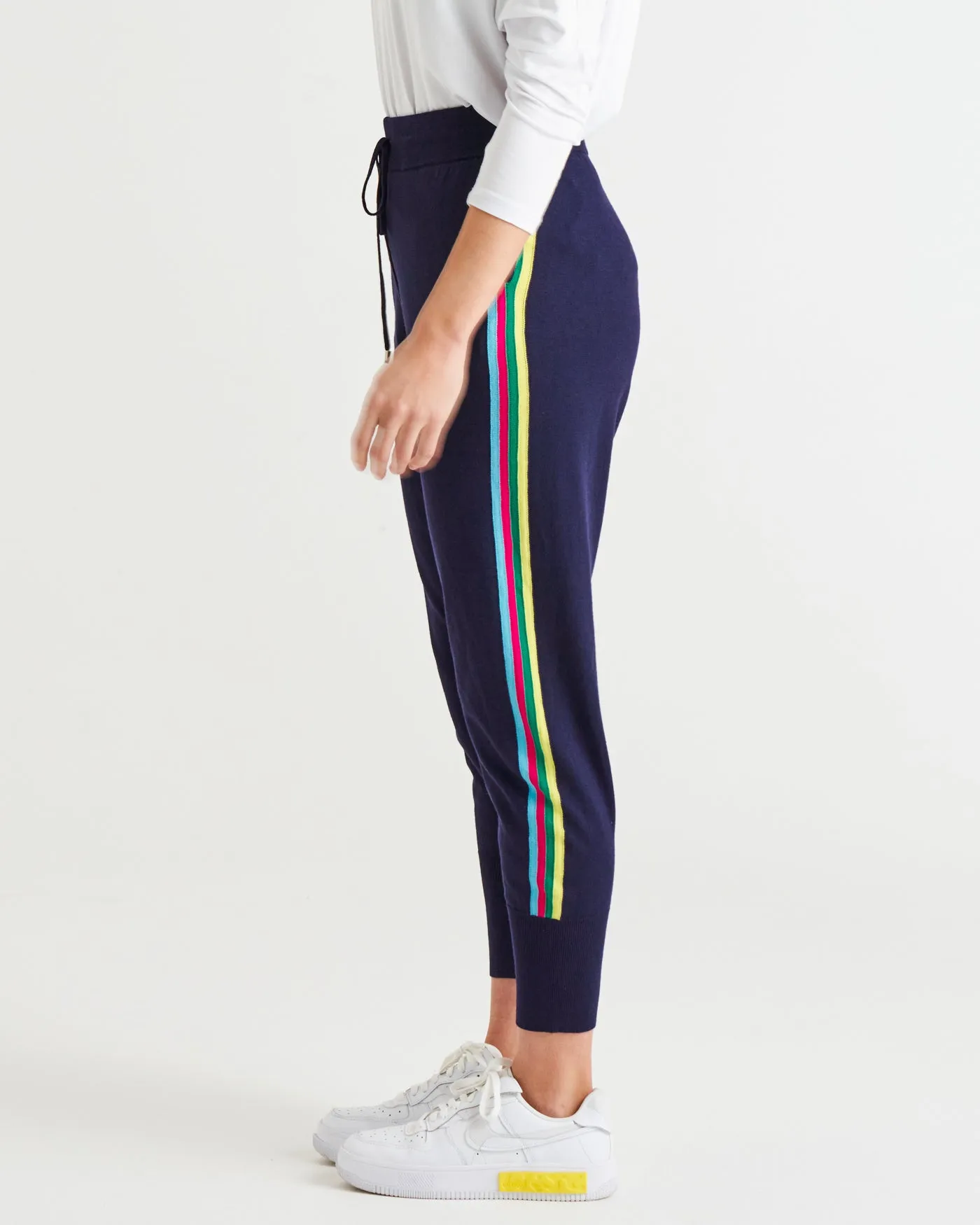 AIDA KNIT PANT - BLUE RAINBOW