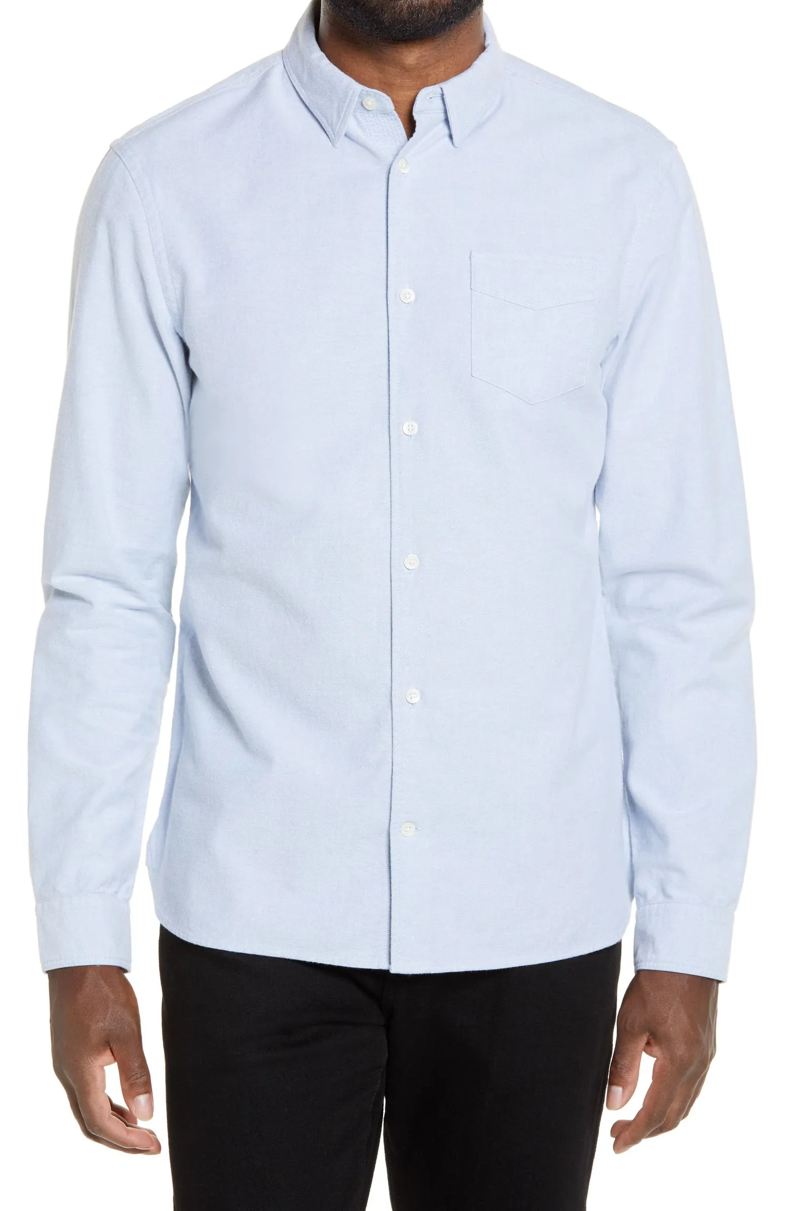 AllSaints Light Blue Oxford Shirt