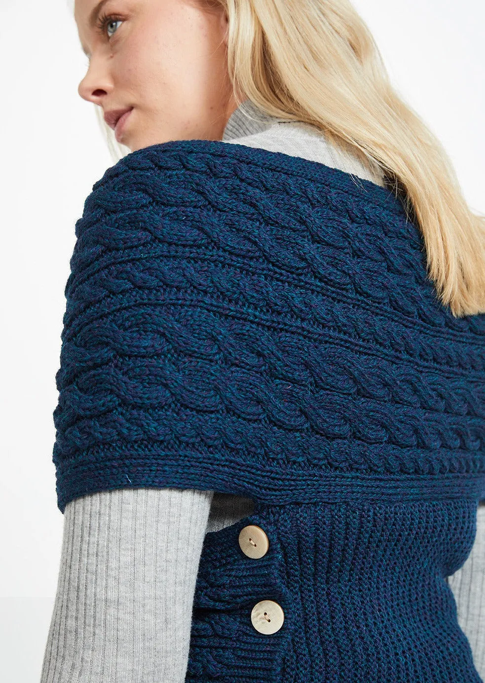 Aran Crossover Wrap | Atlantic