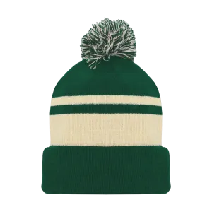 Athletic Knit (AK) A1830Y-563 Youth Minnesota Dark Green Hockey Toque/Beanie