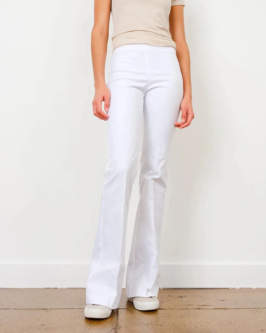 Bellini Long Flare Pant | White