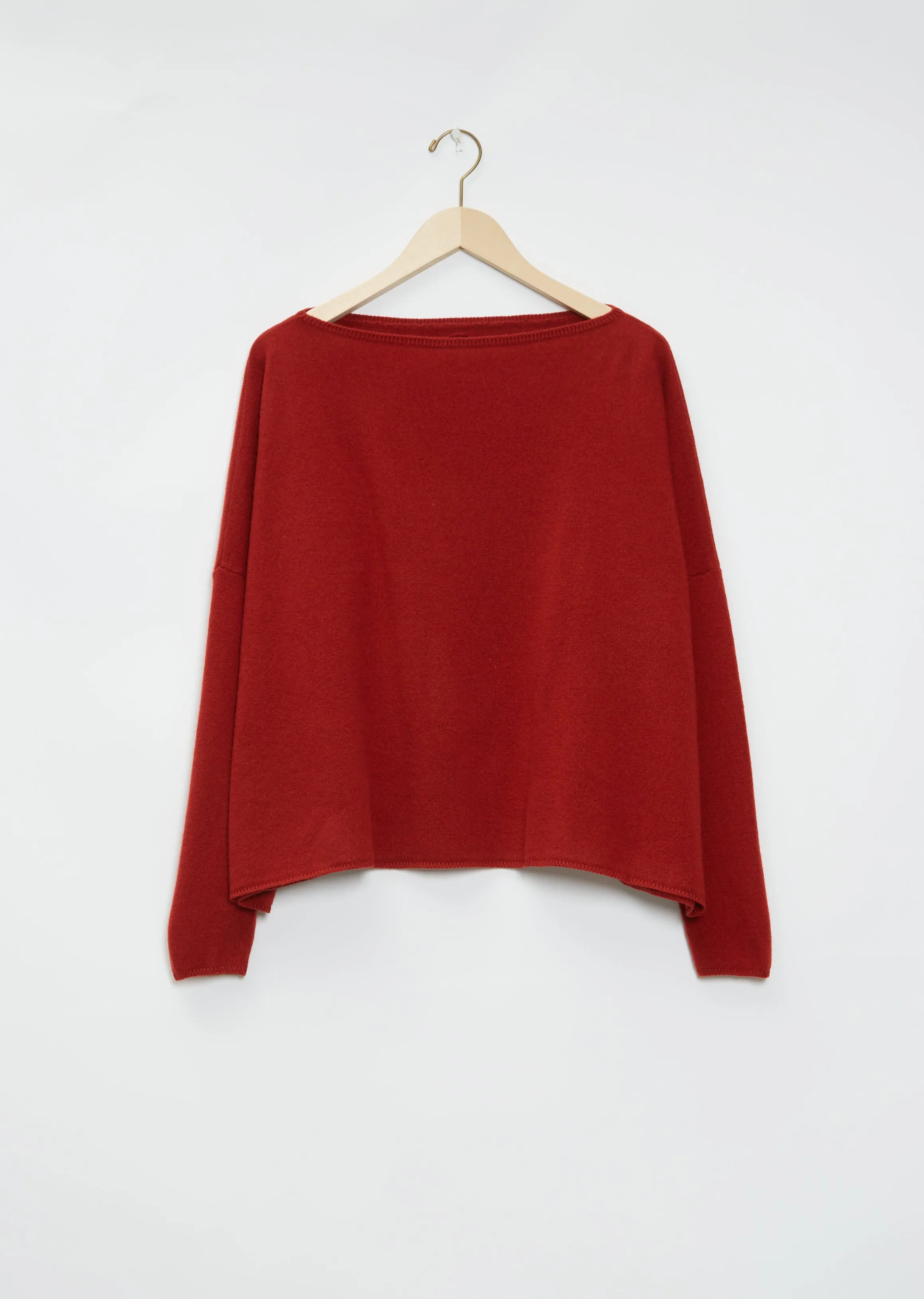 Boat-Neck Pullover WS Cashmere Sweater