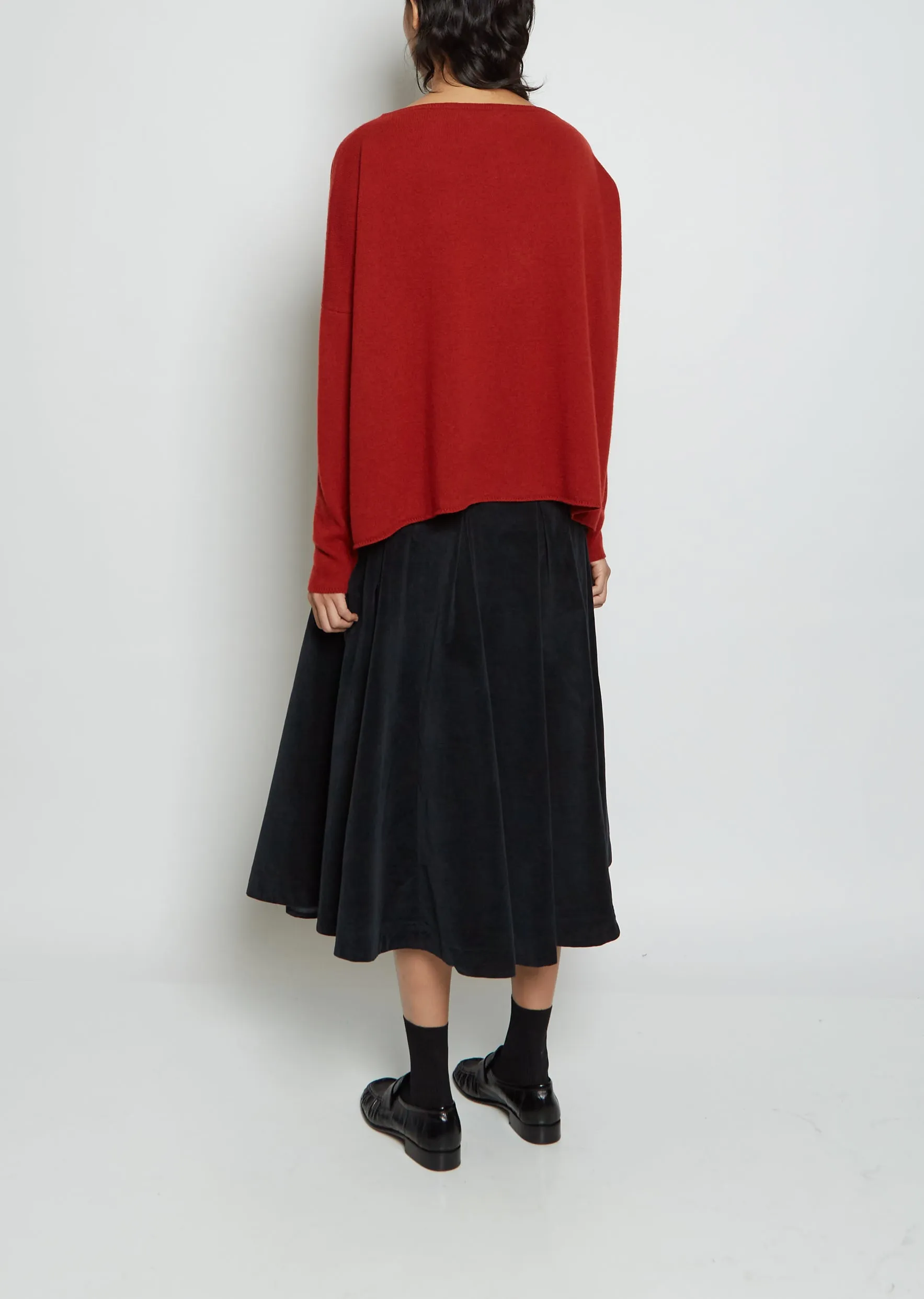 Boat-Neck Pullover WS Cashmere Sweater