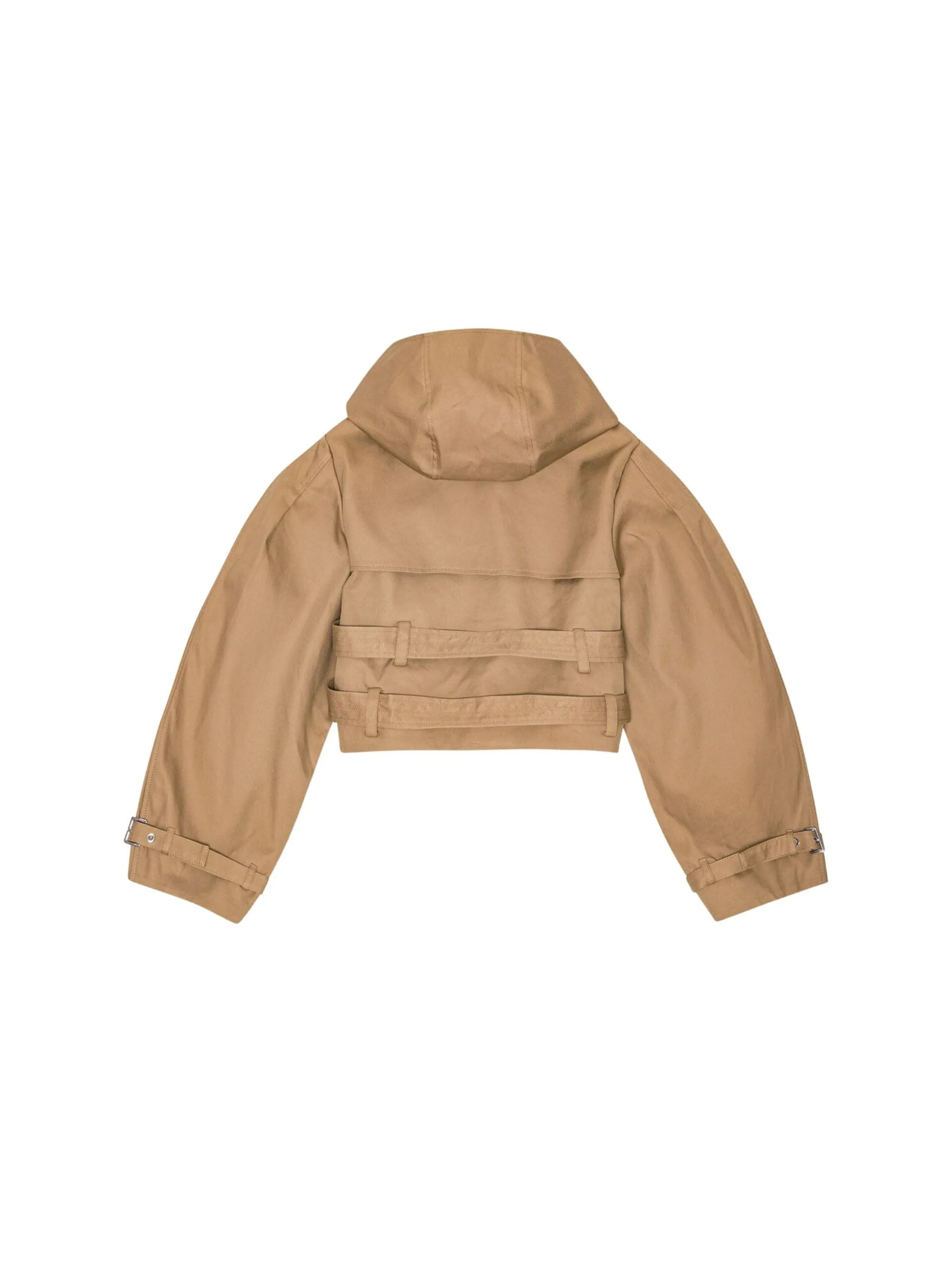 Bonded Cotton Short Jacket / Tigers Eye