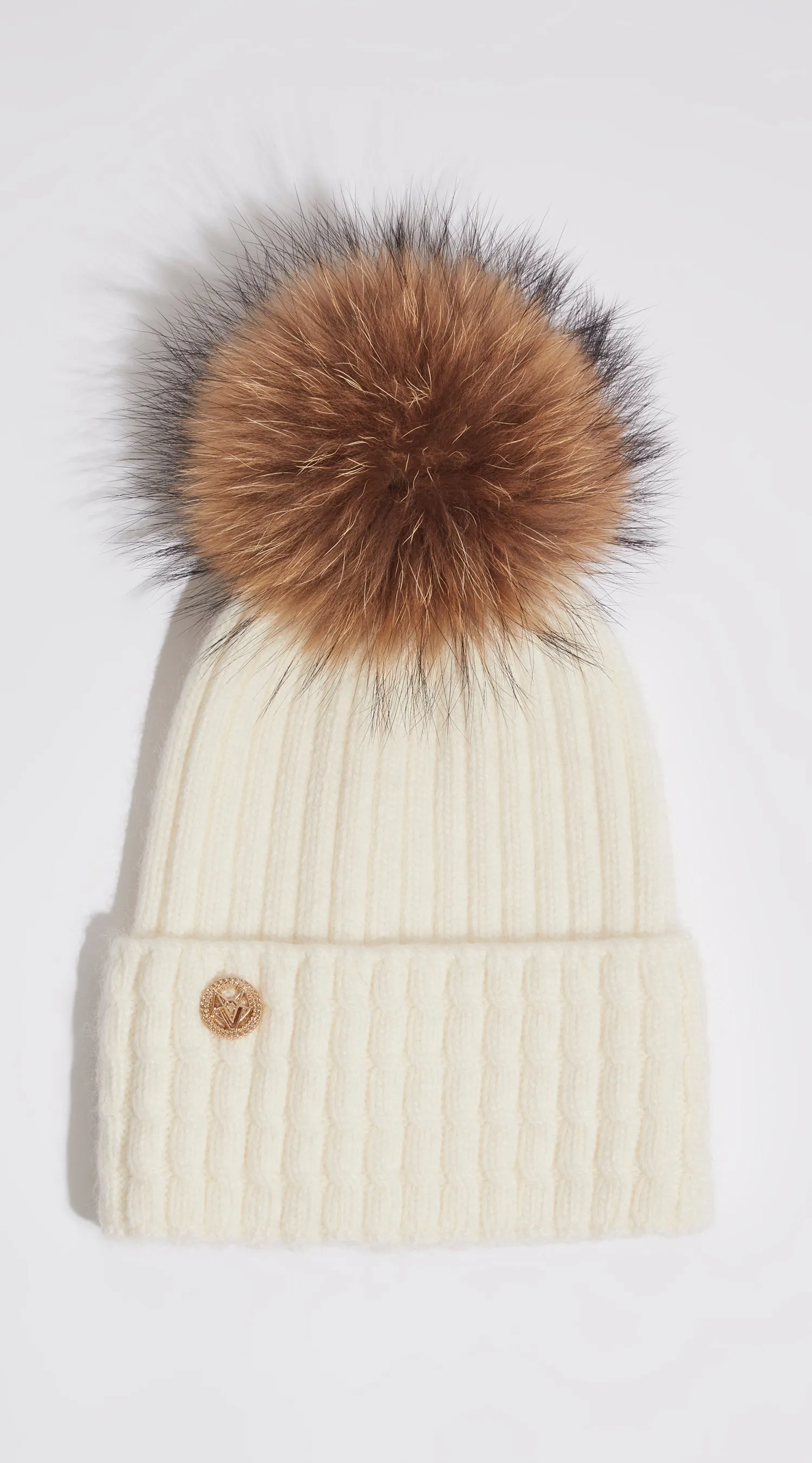 Boston Pom Pom Hat - Ecru