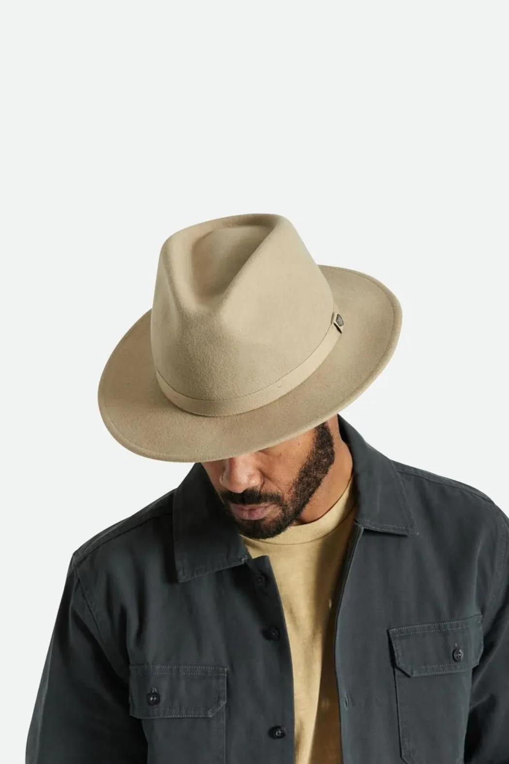 Brixton Messer Packable Fedora - Sand