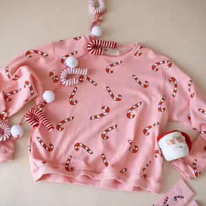 CANDY CANE | Drop Shoulder Oversized Pullover | ADULT