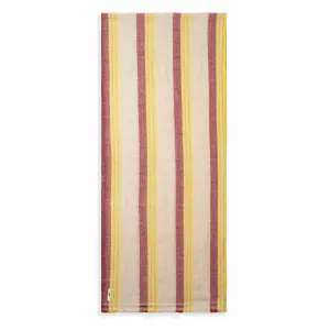 Cashmere & Merino Wool Scarf - Cream/Red Stripe