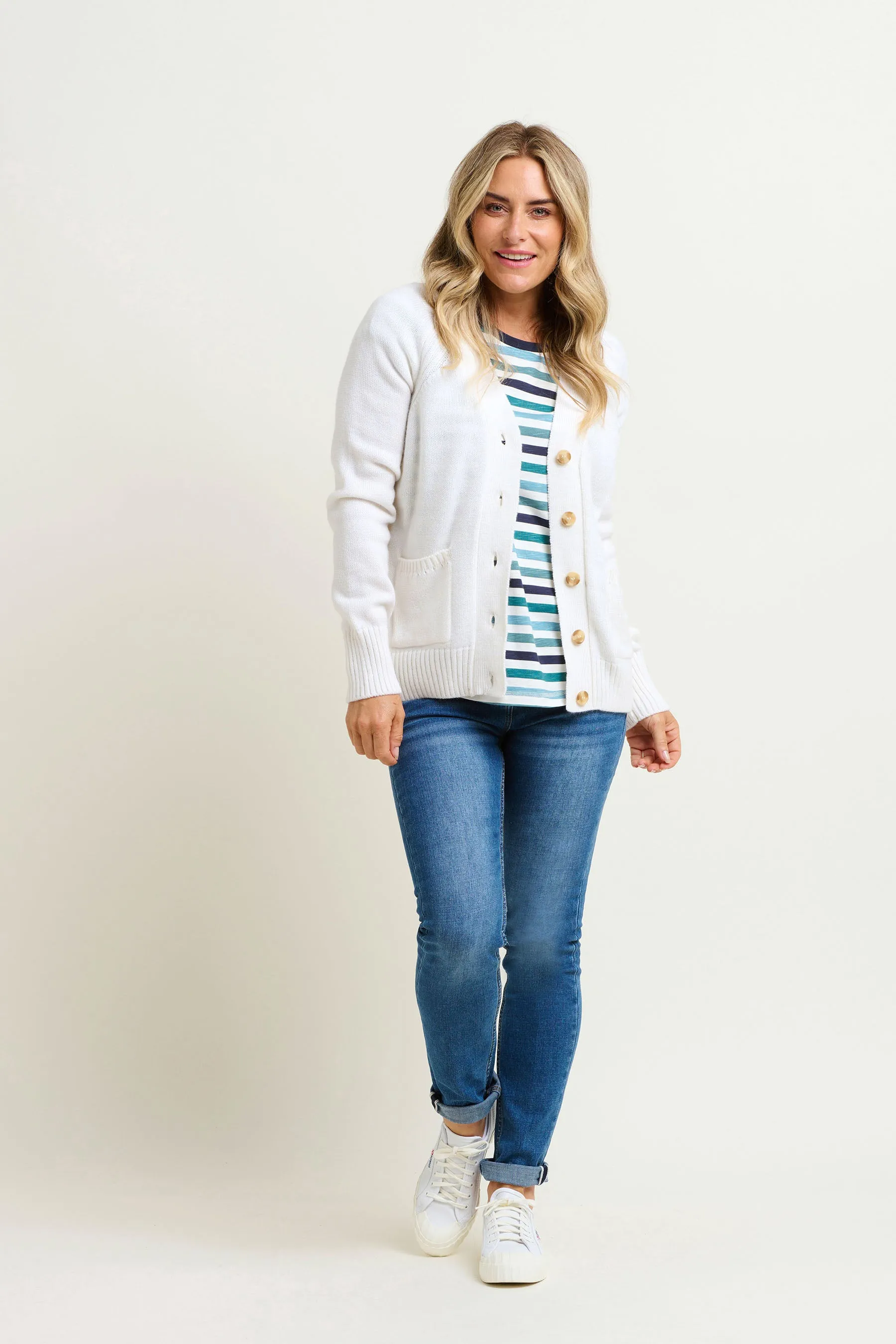 Chunky White Cardigan