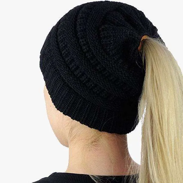 Crochet Ponytail Beanie