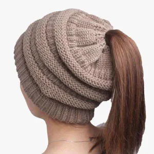 Crochet Ponytail Beanie