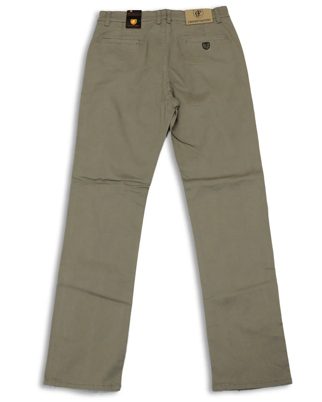 Crockett & Jones Taupe Straight Leg Chino