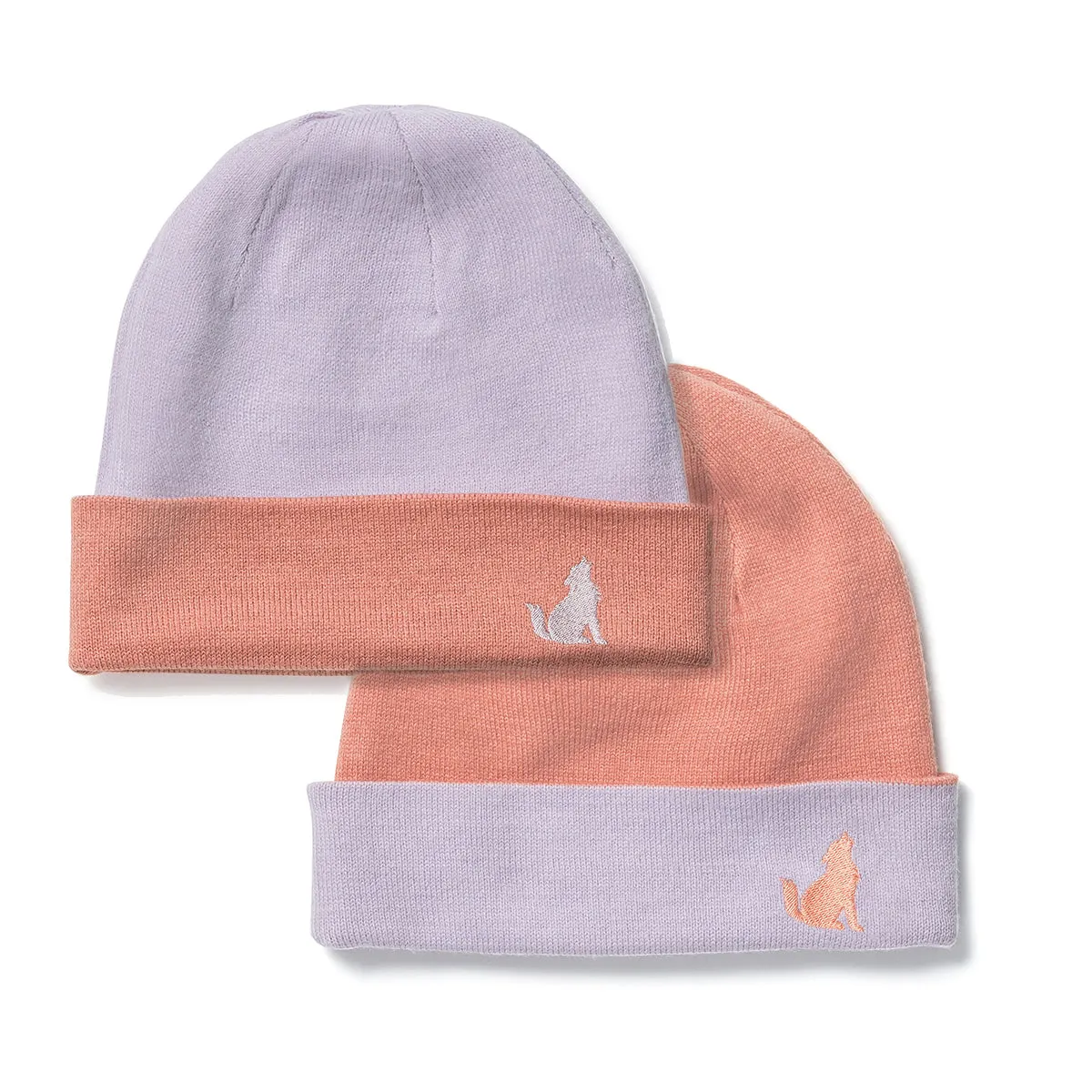 Crywolf Reversible Beanie - Rose/Lilac