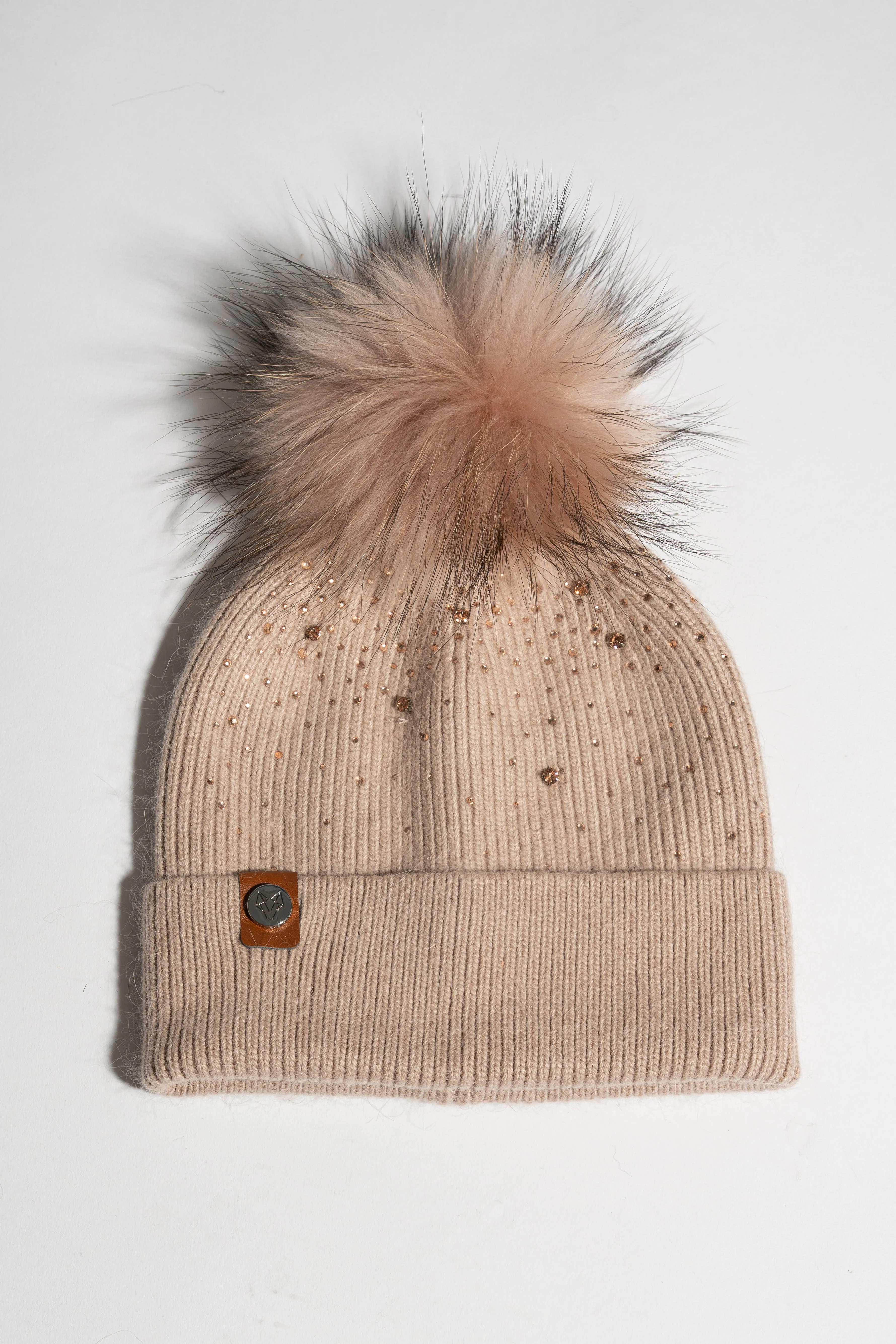 Elvie Pom Pom Hat - Blush