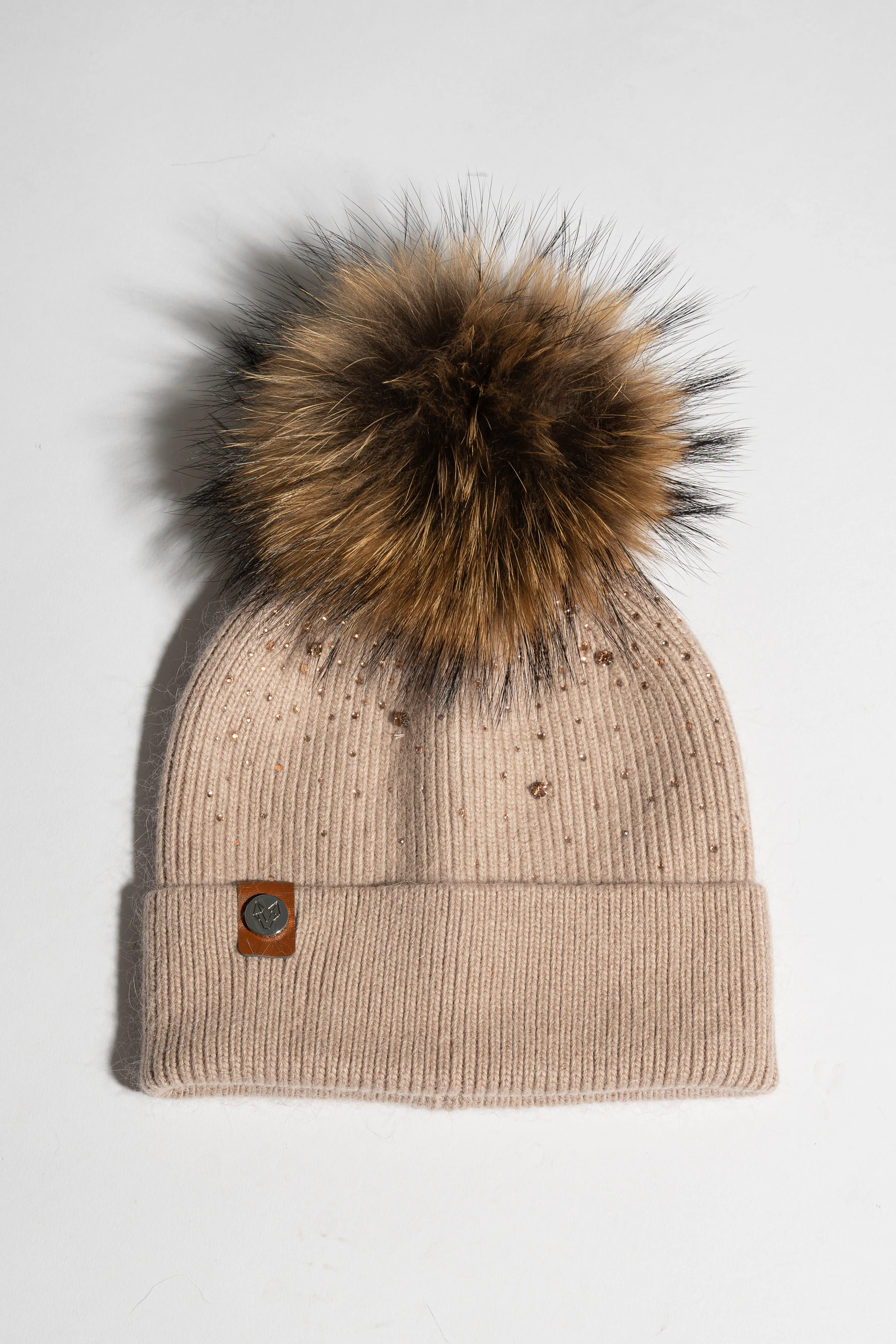 Elvie Pom Pom Hat - Blush