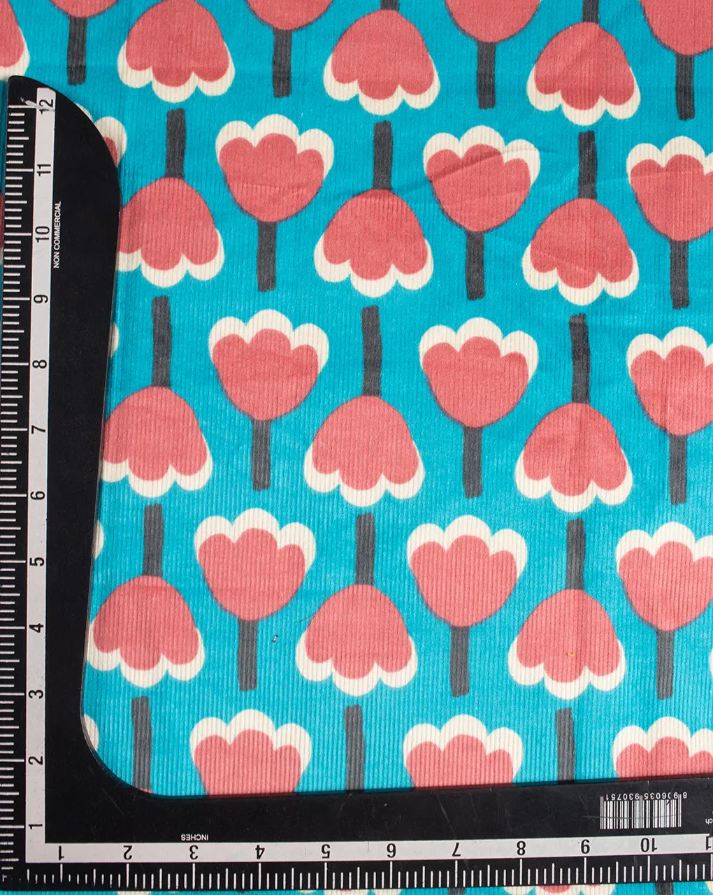 Floral Digital Print Corduroy Fabric