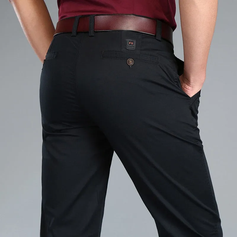 Funki Buys | Pants | Men's Trousers Straight Leg Business Pants