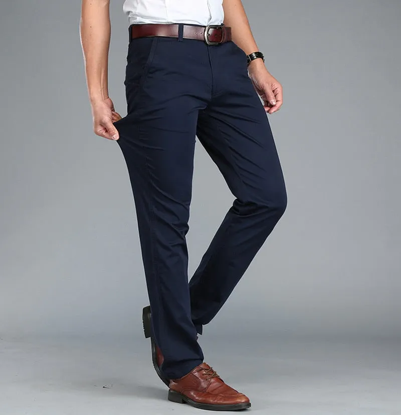 Funki Buys | Pants | Men's Trousers Straight Leg Business Pants