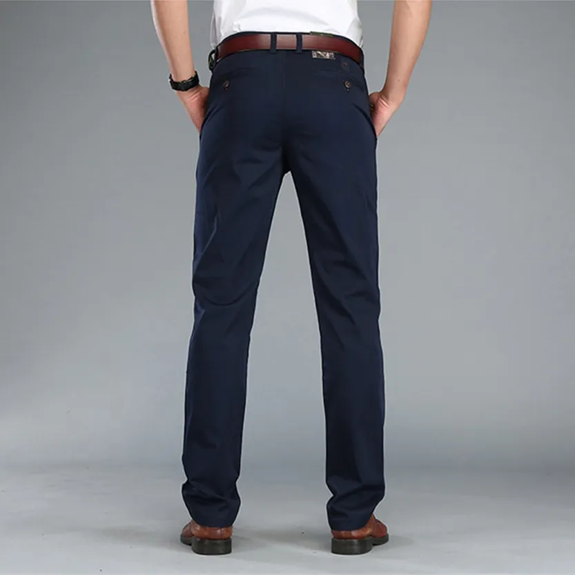 Funki Buys | Pants | Men's Trousers Straight Leg Business Pants