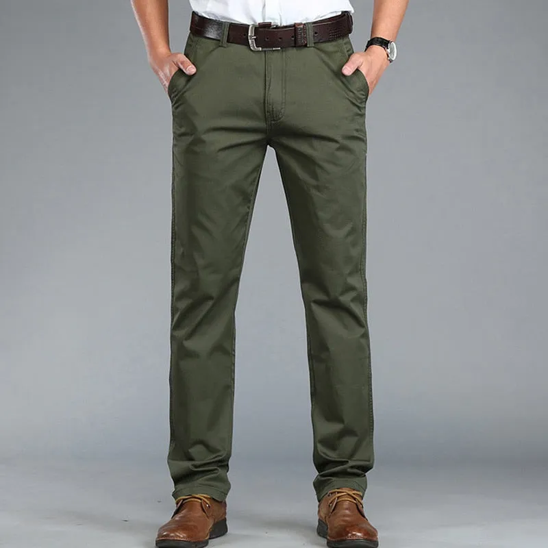 Funki Buys | Pants | Men's Trousers Straight Leg Business Pants