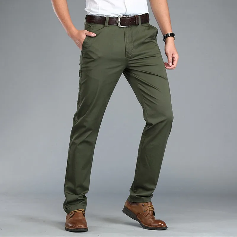 Funki Buys | Pants | Men's Trousers Straight Leg Business Pants