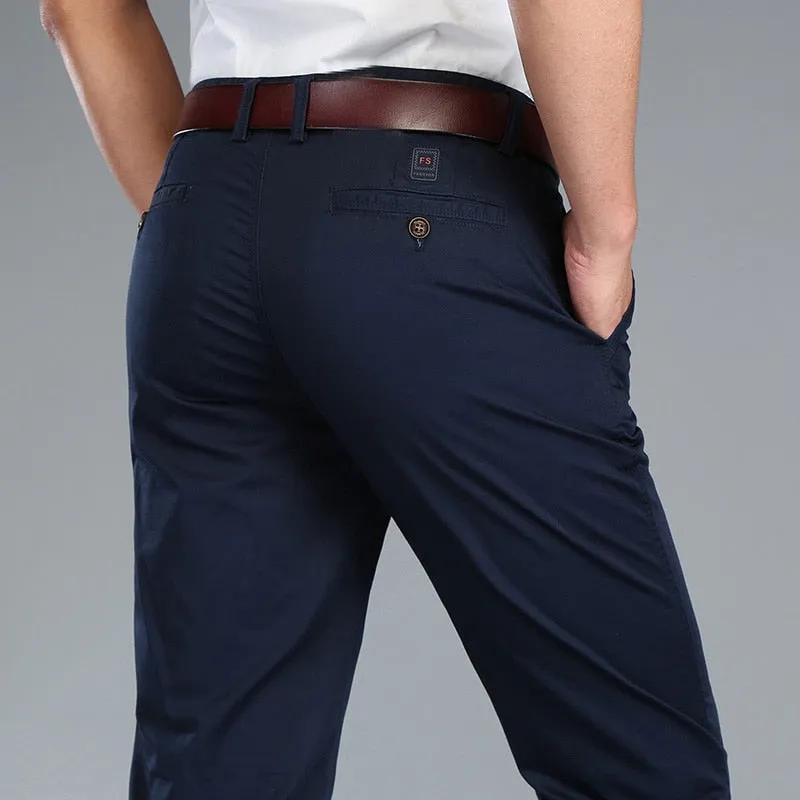 Funki Buys | Pants | Men's Trousers Straight Leg Business Pants