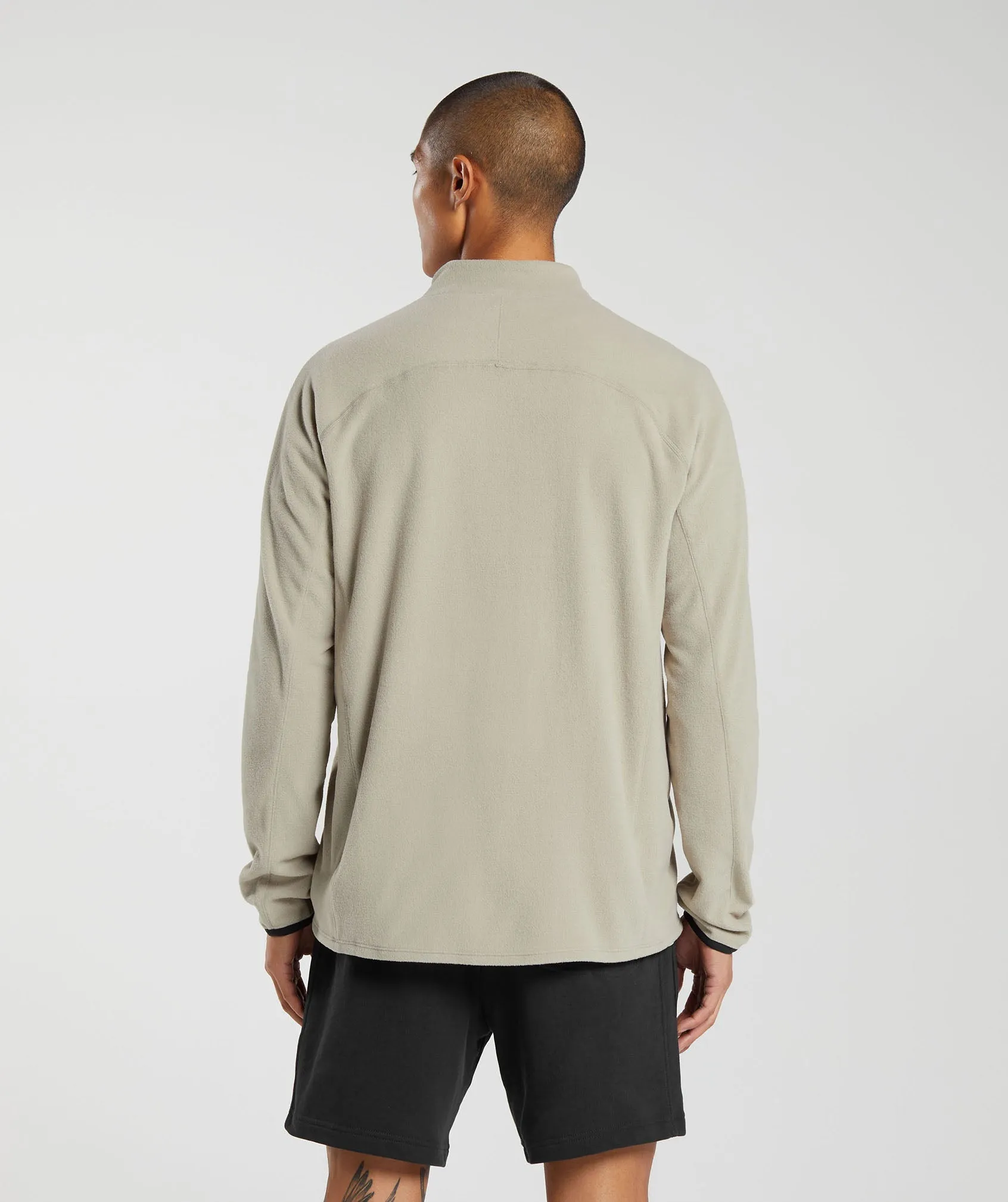 Gymshark Fleece 1/4 Zip - Sand Brown