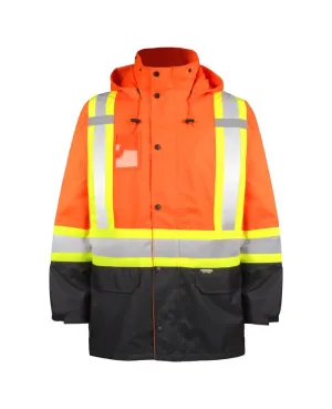 Hi-Vis 300 Deniers Rain Jacket by TERRA Workwear - Style 116520J