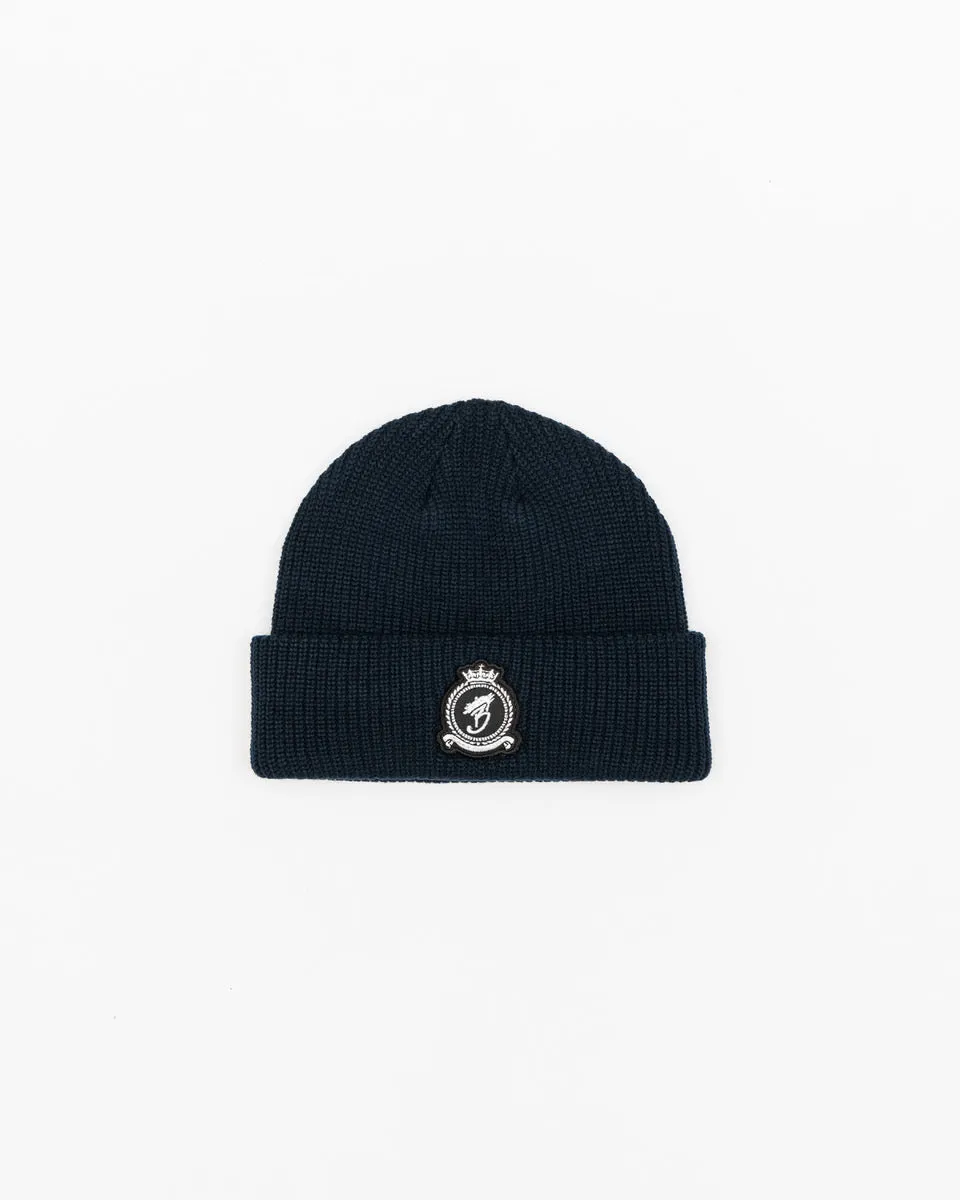 HRH Chrome Beanie - Navy