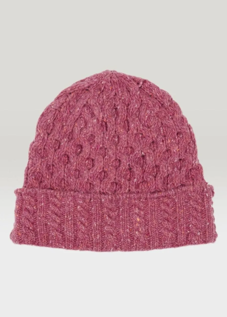 IrelandsEye Luxe Aran Hat | Bubblegum Pink