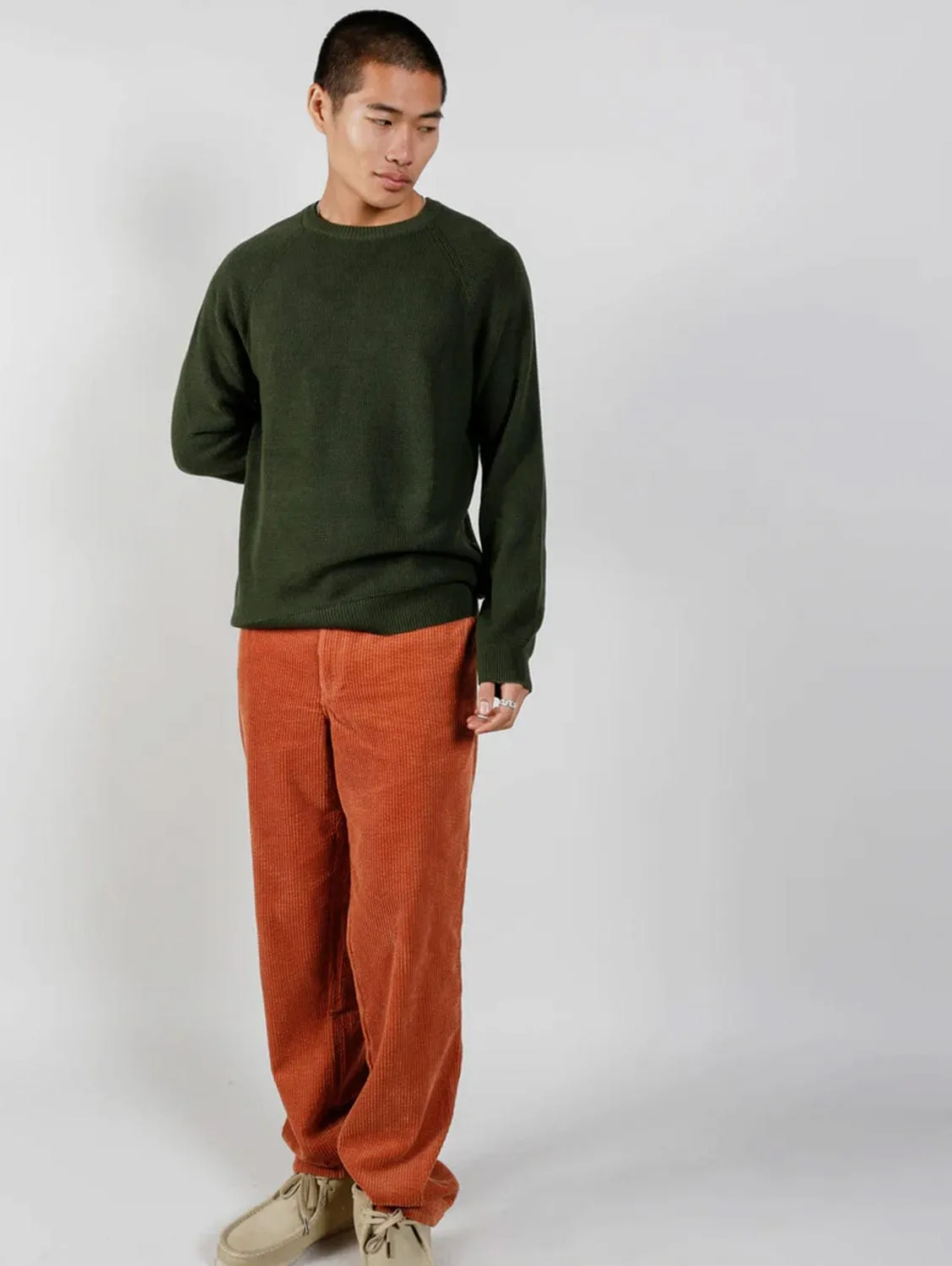 Kalden Men's Organic Cotton Corduroy Trousers | Ginger