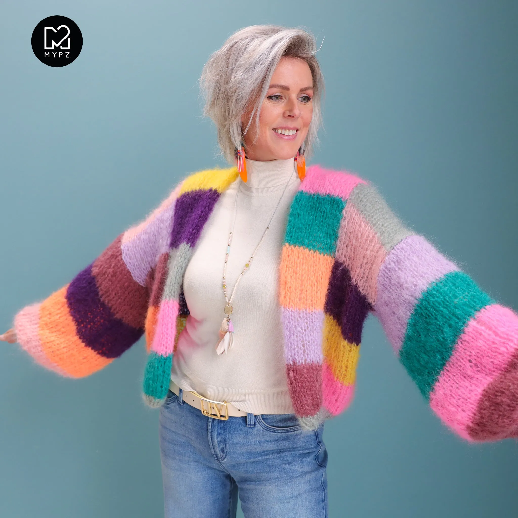 Knit pattern – MYPZ Short Light Mohair Cardigan Harper No10 (ENG-NL-DE)