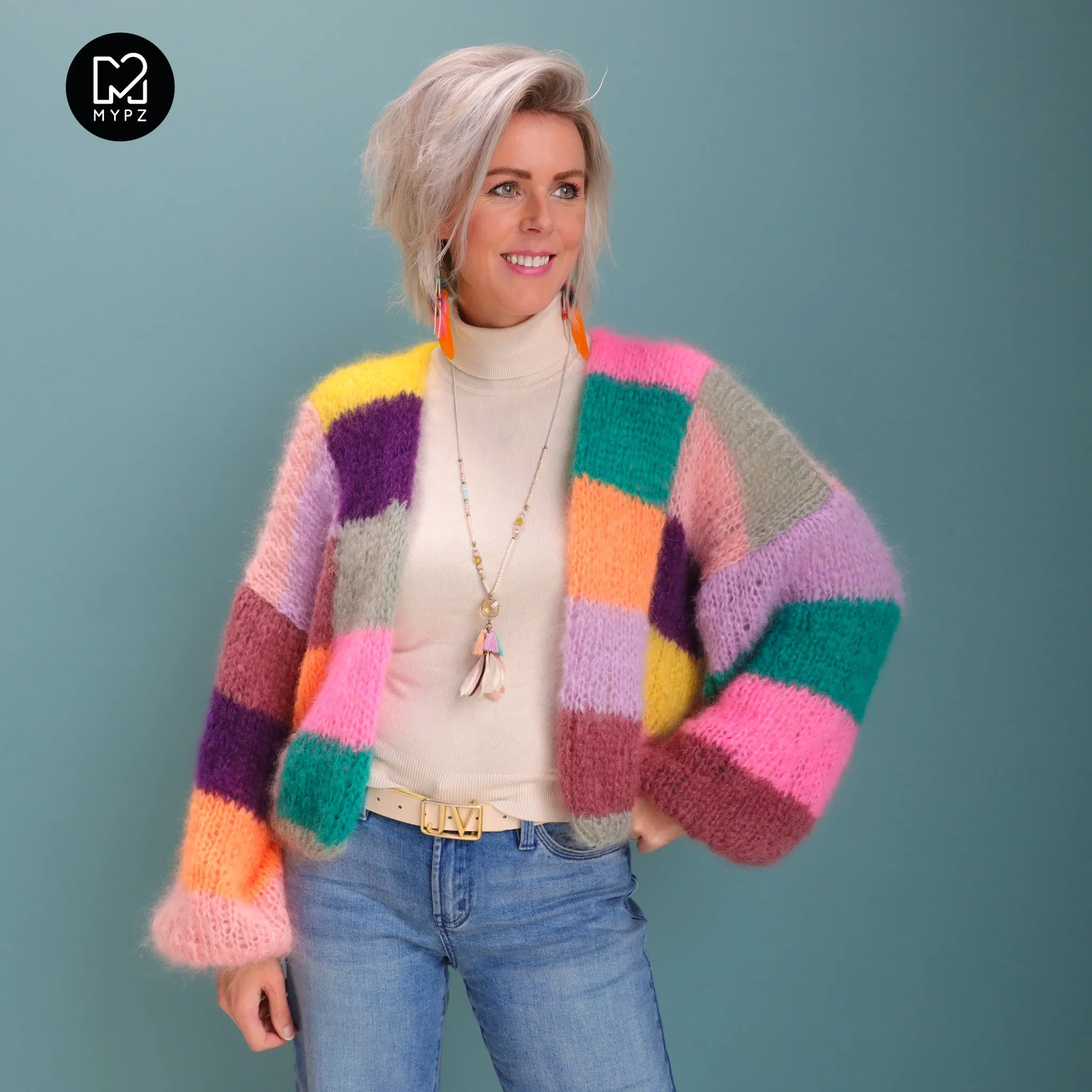 Knit pattern – MYPZ Short Light Mohair Cardigan Harper No10 (ENG-NL-DE)