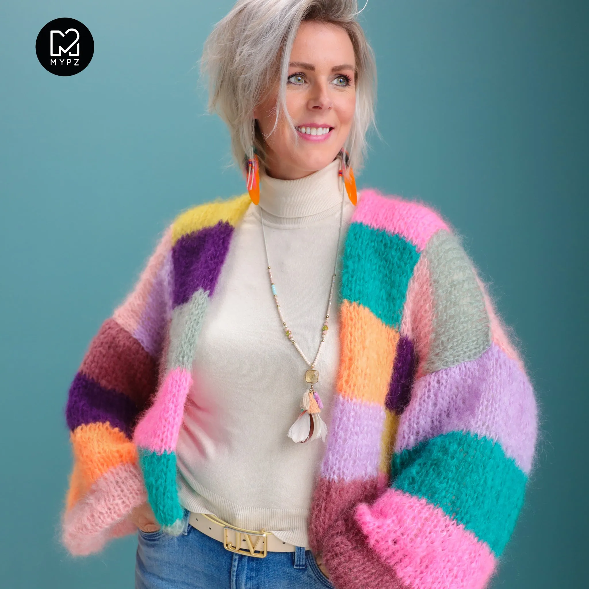 Knit pattern – MYPZ Short Light Mohair Cardigan Harper No10 (ENG-NL-DE)