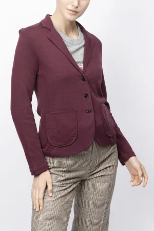 Knitted Blazer Jacket In Cotton And Cashmere Blend