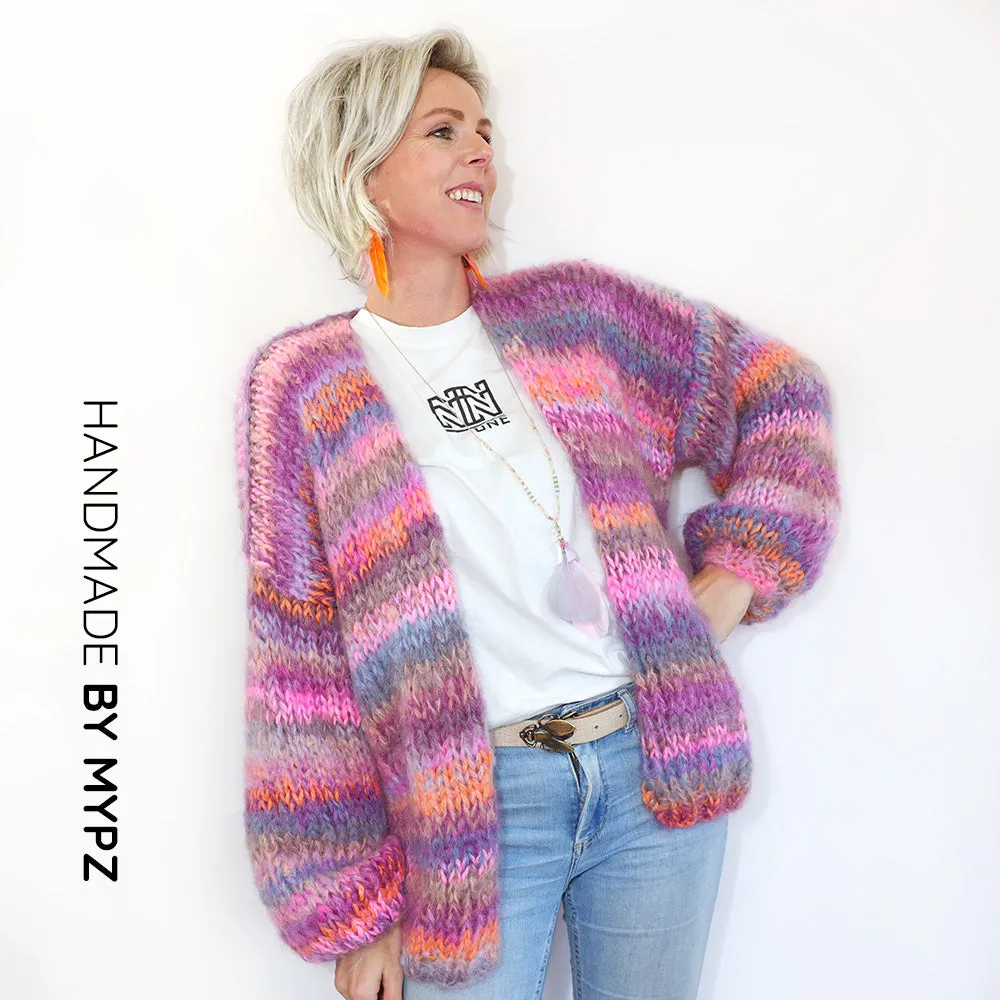 Knitting kit – MYPZ Chunky mohair cardigan Majestic No.15 (ENG-NL)