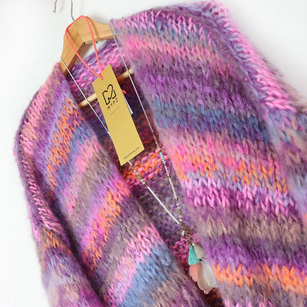 Knitting kit – MYPZ Chunky mohair cardigan Majestic No.15 (ENG-NL)