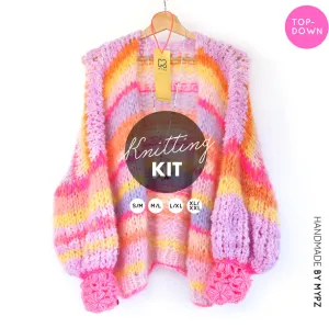 Knitting Kit – MYPZ Chunky top-down Cardigan Joy No.15 (ENG-NL)