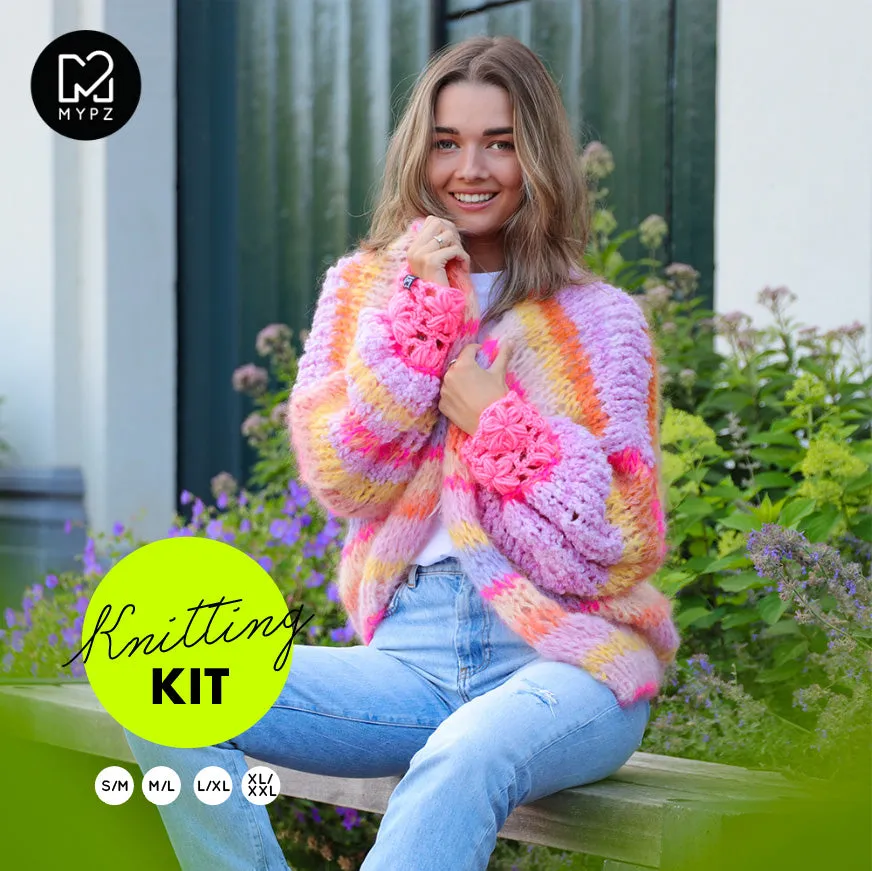 Knitting Kit – MYPZ Chunky top-down Cardigan Joy No.15 (ENG-NL)