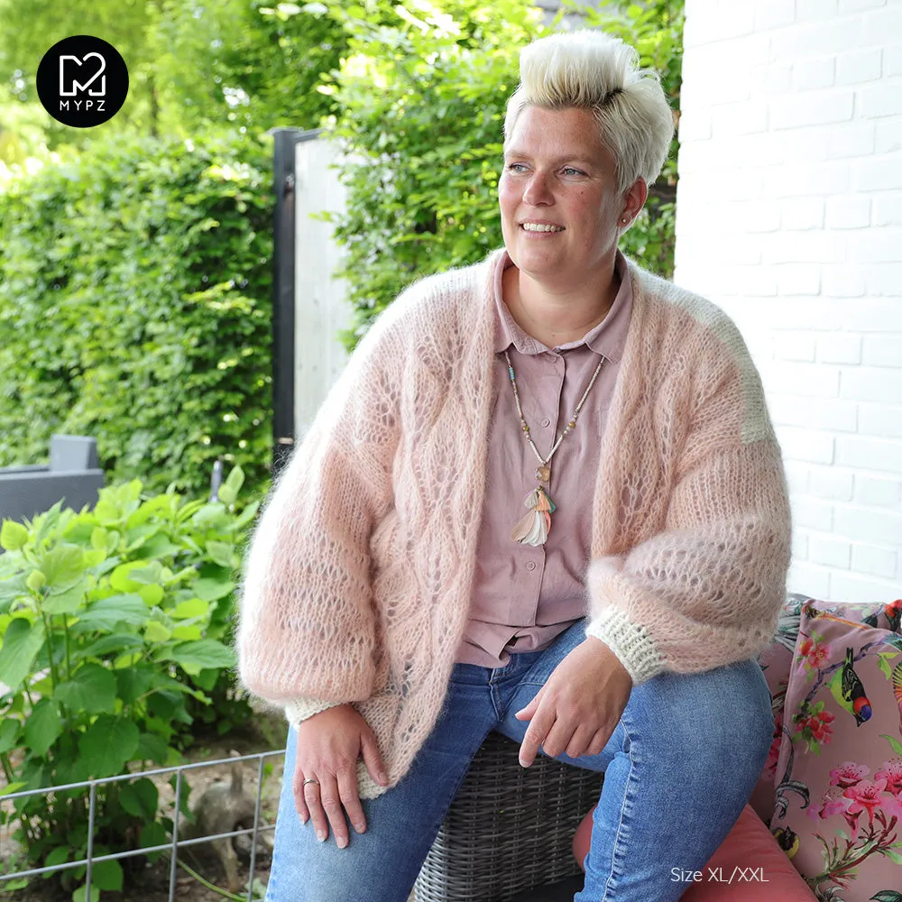 Knitting pattern – MYPZ Light Mohair Cardigan Leaves No9 (ENG-NL)