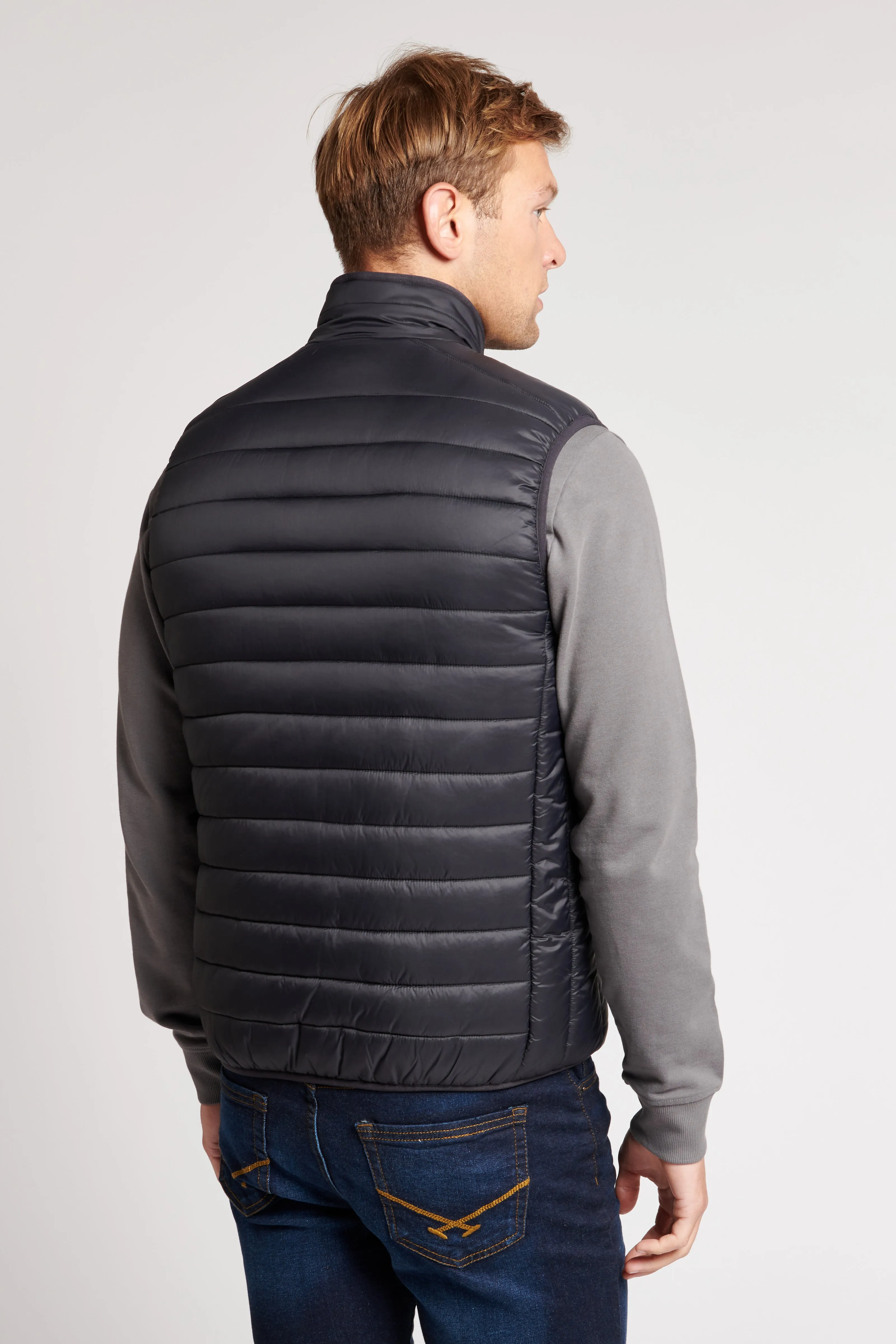 Mens Padded Gilet in Black