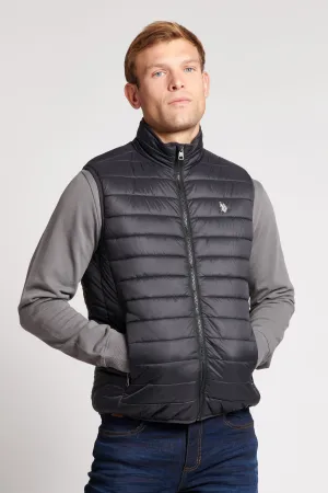 Mens Padded Gilet in Black