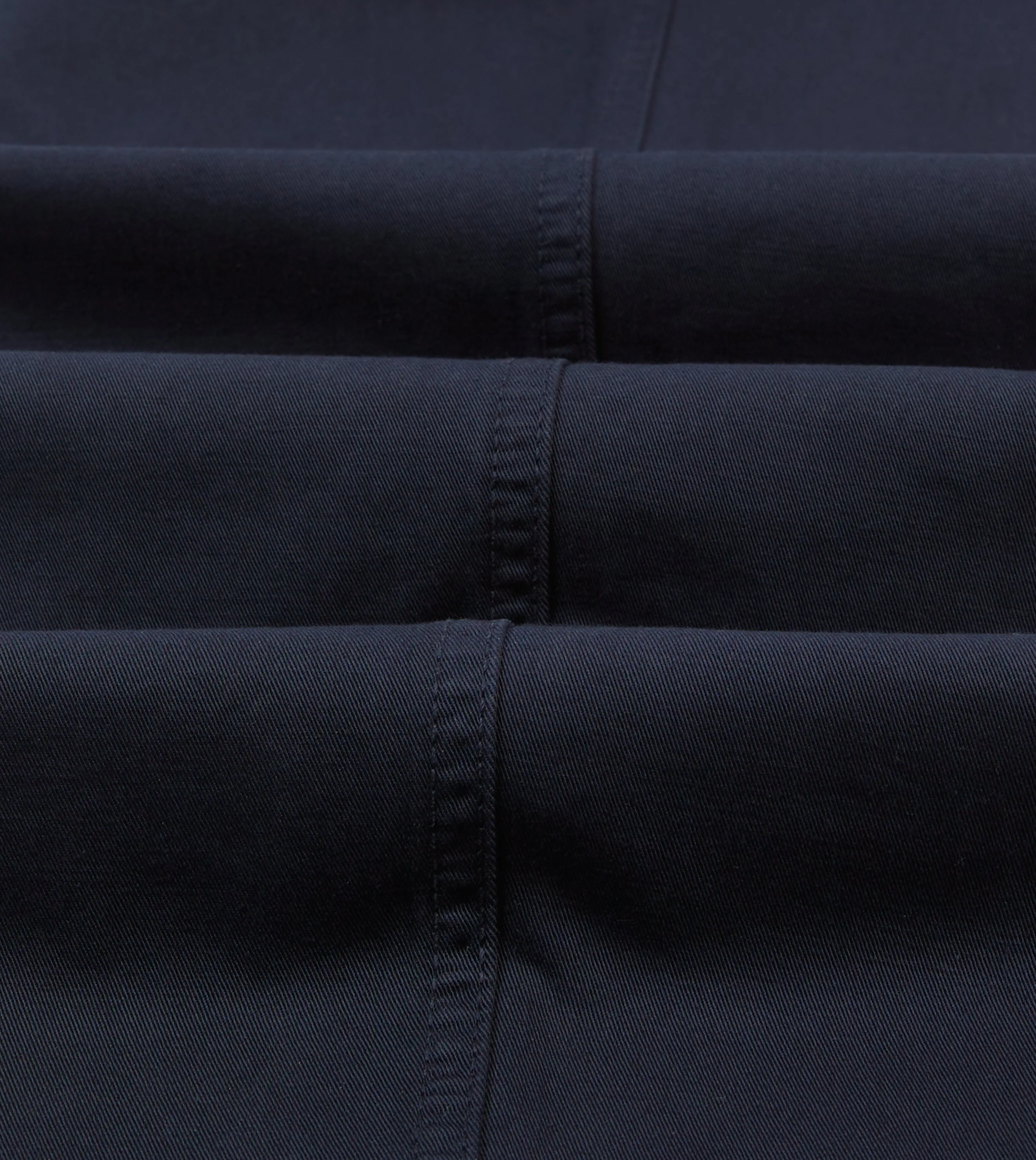 Navy Cotton Flat Front Chino