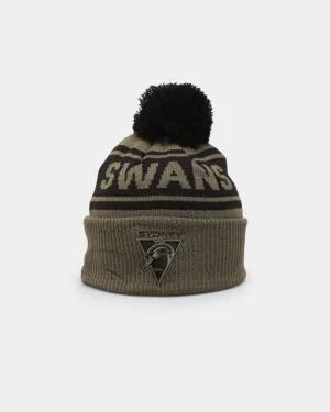 New Era Sydney Swans 'AFL '22 Olive' Pom Knit Beanie Green