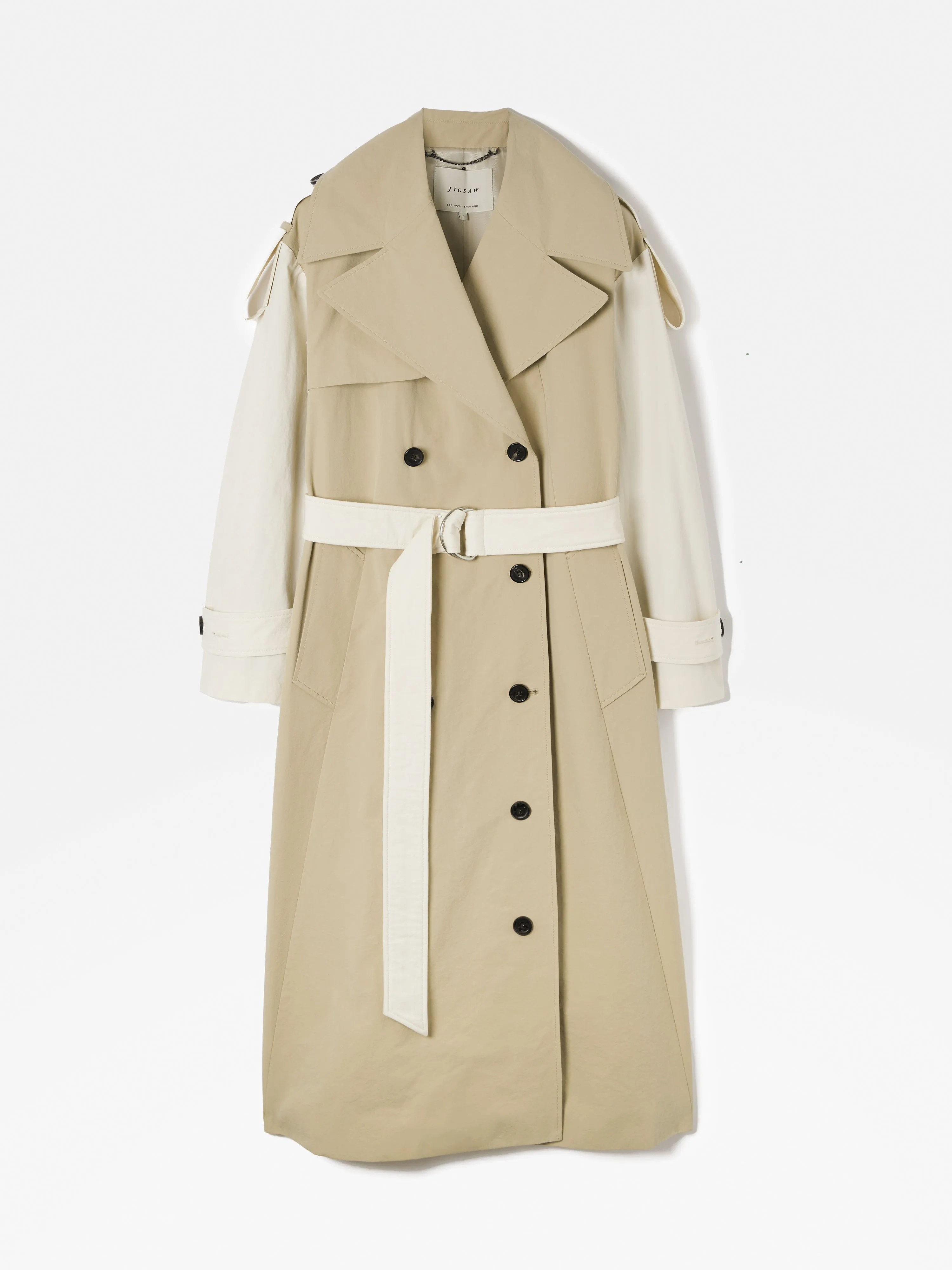 Panelled Trench Coat | Multi