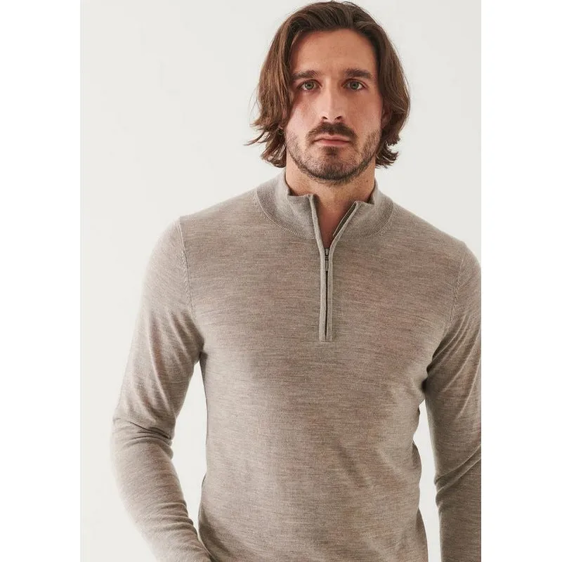 Patrick Assaraf | Extra-Fine Merino Qtr Zip (5 Colors)