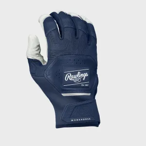 Rawlings Workhorse Batting Gloves | Adult | Navy