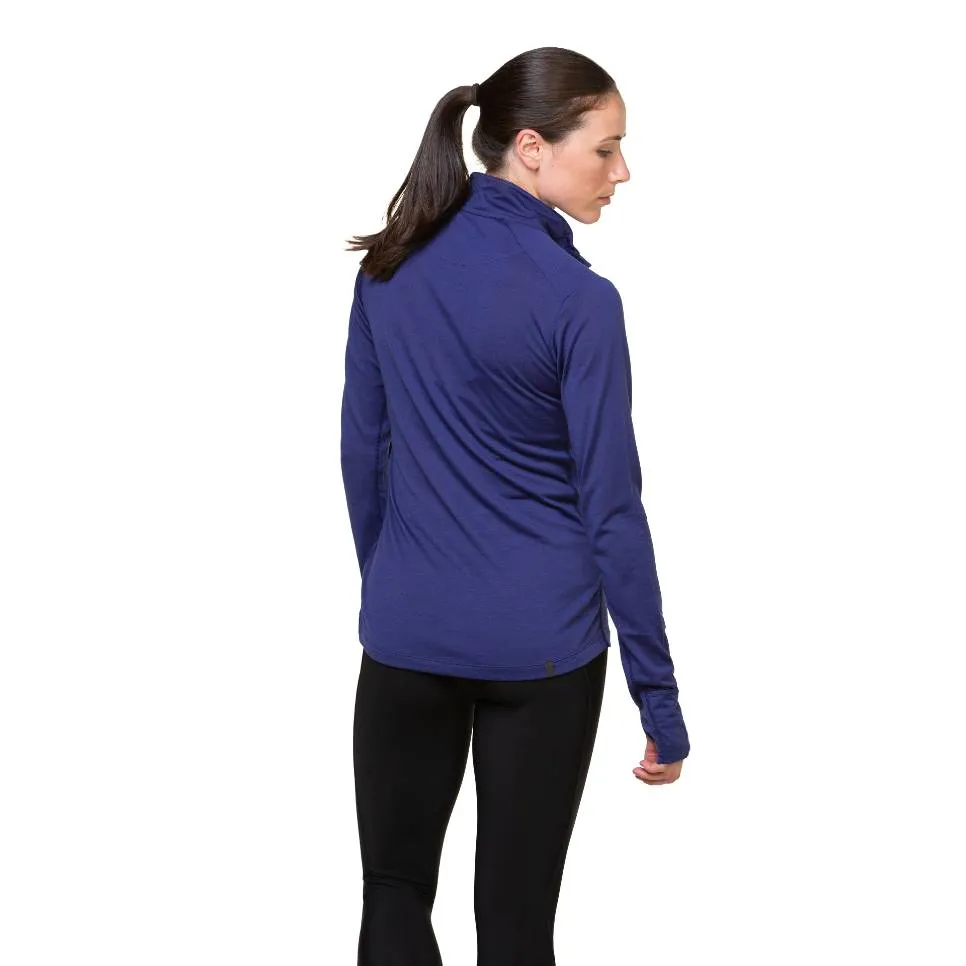 Ronhill Tech Merino Half Zip (Womens) - Deep Ocean/Regal Purple